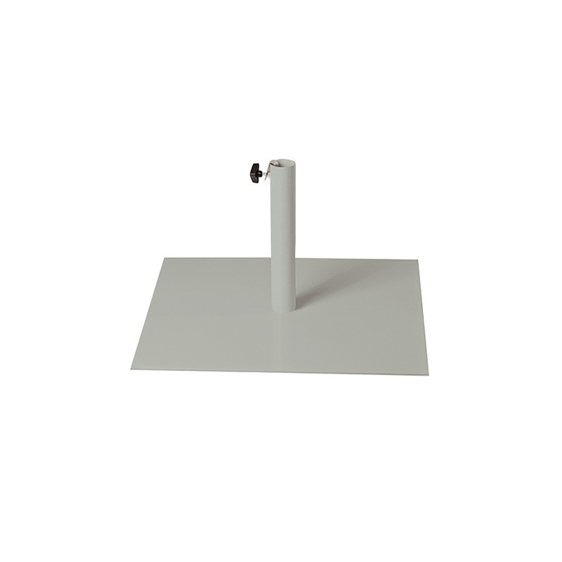 DCB - Pied de parasol Flat - Ø 55 mm - Acier Laqué - Gris