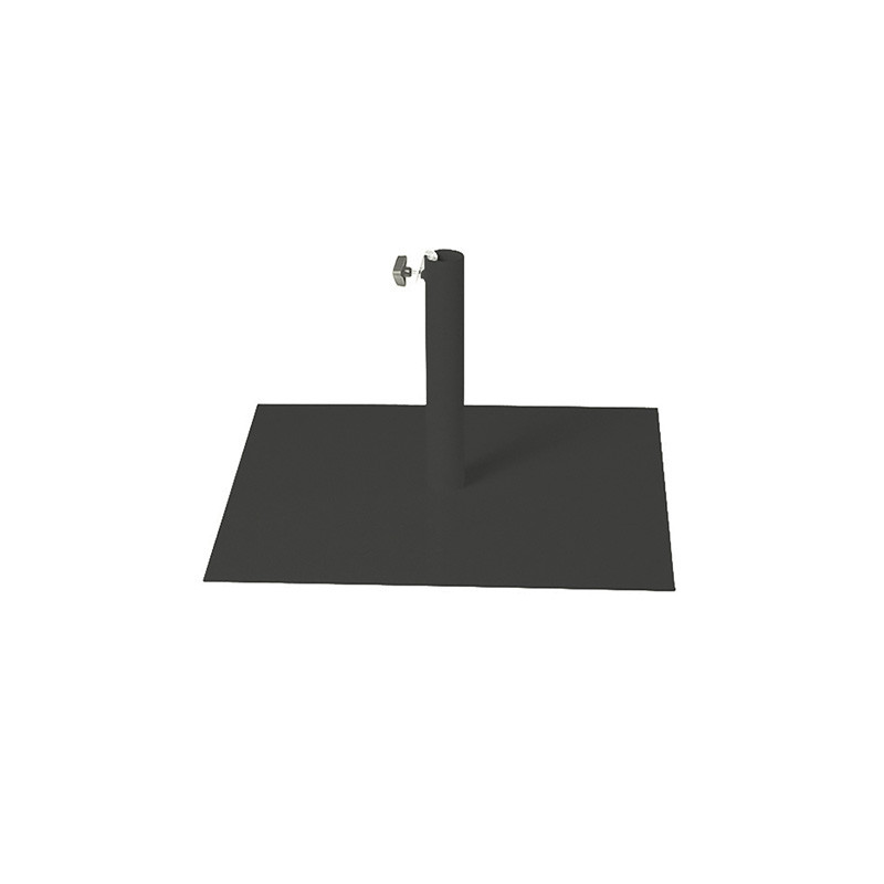 DCB - Pied de parasol Flat - Ø 55 mm - Acier Laqué - Gris anthracite