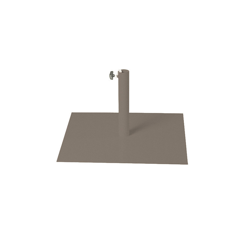 DCB - Pied de parasol Flat - Ø 55 mm - Acier Laqué - Taupe