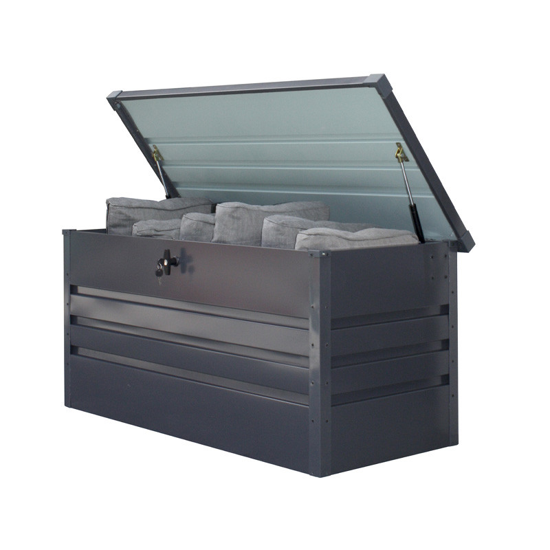 DCB - Coffre de jardin Scatola - Acier galvanisé - 350L - Gris anthracite