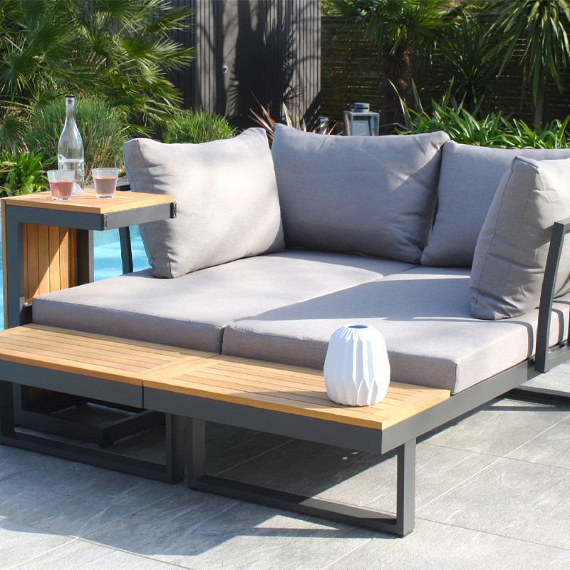 MODULAR GARDEN FURNITURE TOKYO 4P ACACIA WOOD/ALU G.ANTH