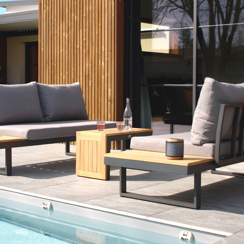 MODULAR GARDEN FURNITURE TOKYO 4P ACACIA WOOD/ALU G.ANTH