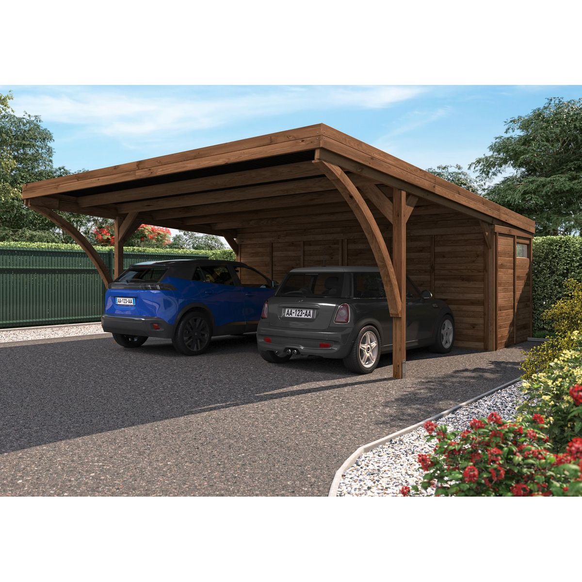 Forest Style - Carport Double Leon modern