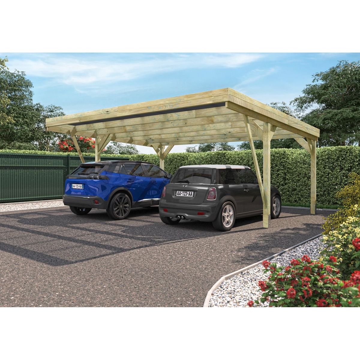 Forest Style - Carport Double Victor design