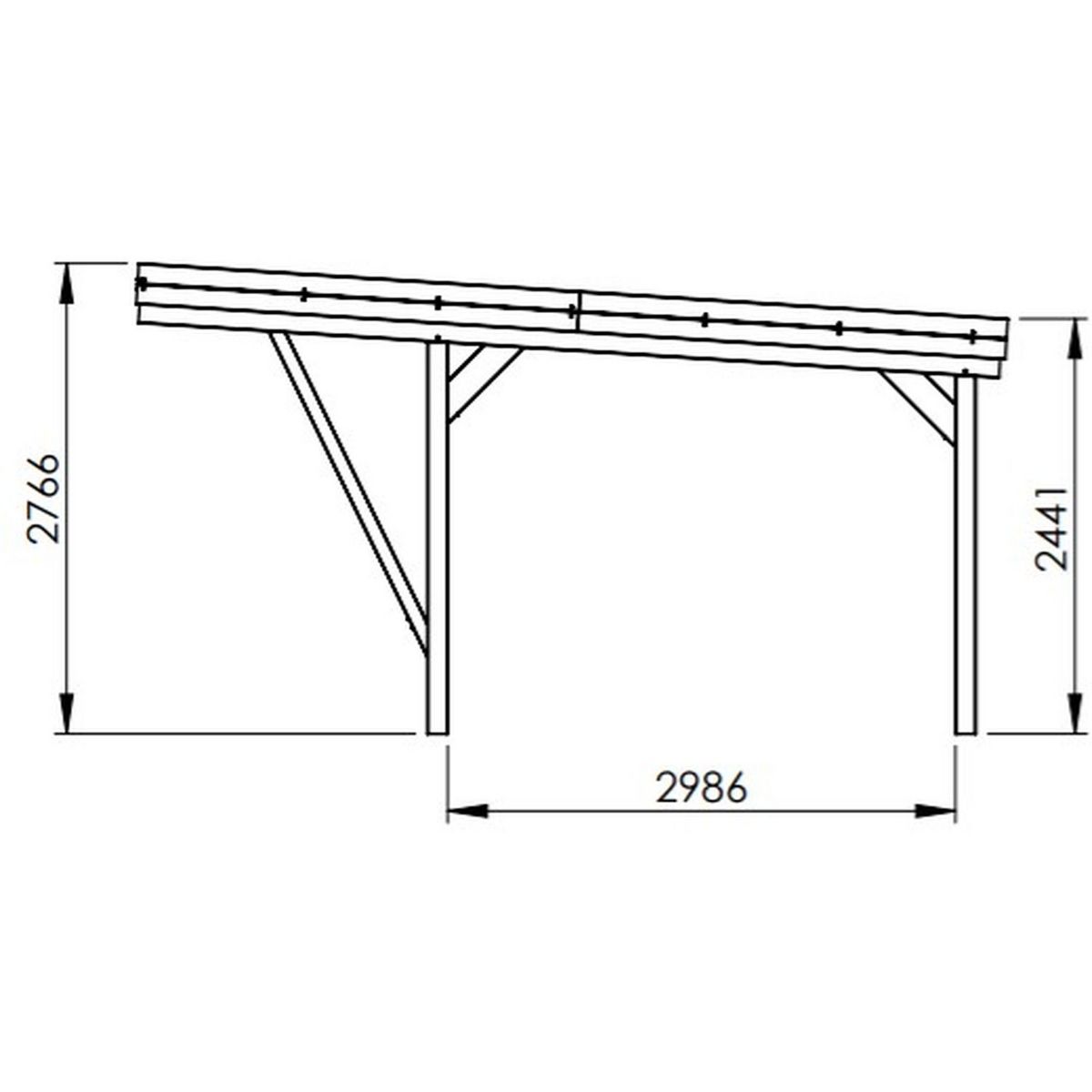Forest Style - Carport Double Victor design