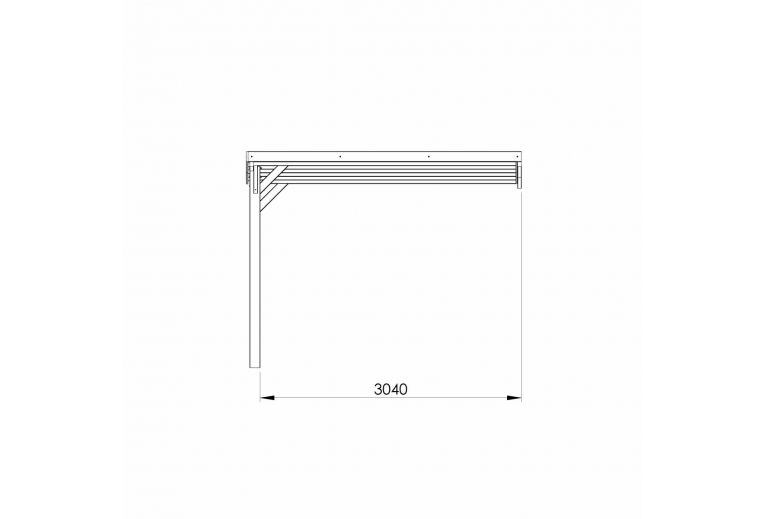 Forest Style - Victor lean-to carport