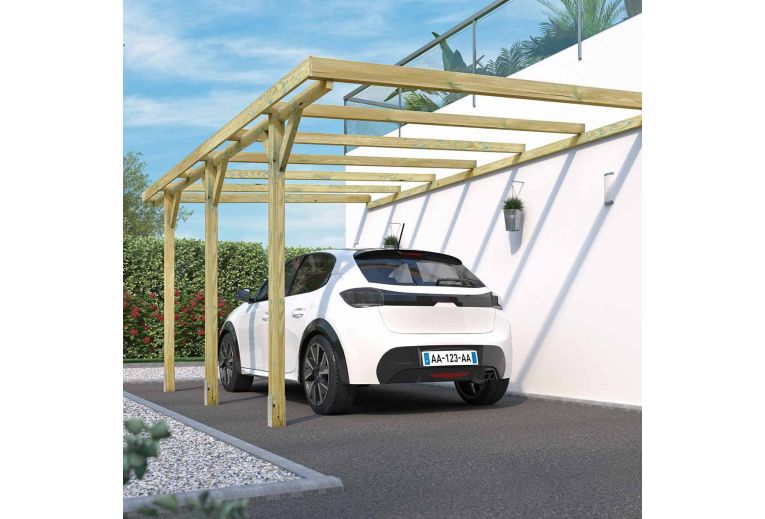 Forest Style - Carport Henri adossable
