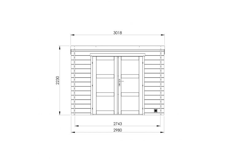 Forest Style - Abri Nicia modern - 6.2m²