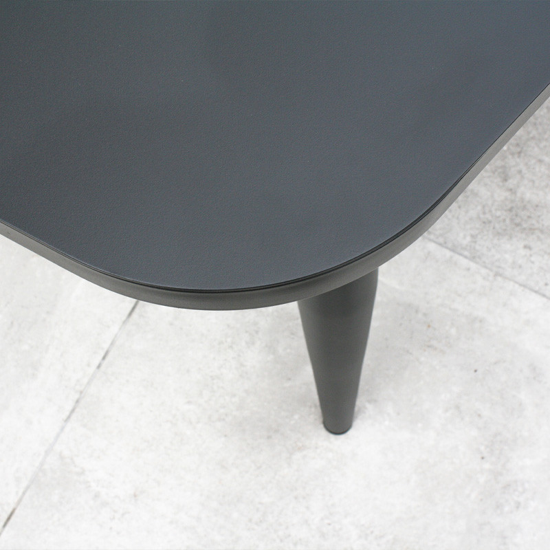 PILAT EXTENSIBLE GARDEN TABLE (200/260X110 CM) IN ALUMINUM - GREY ANTH