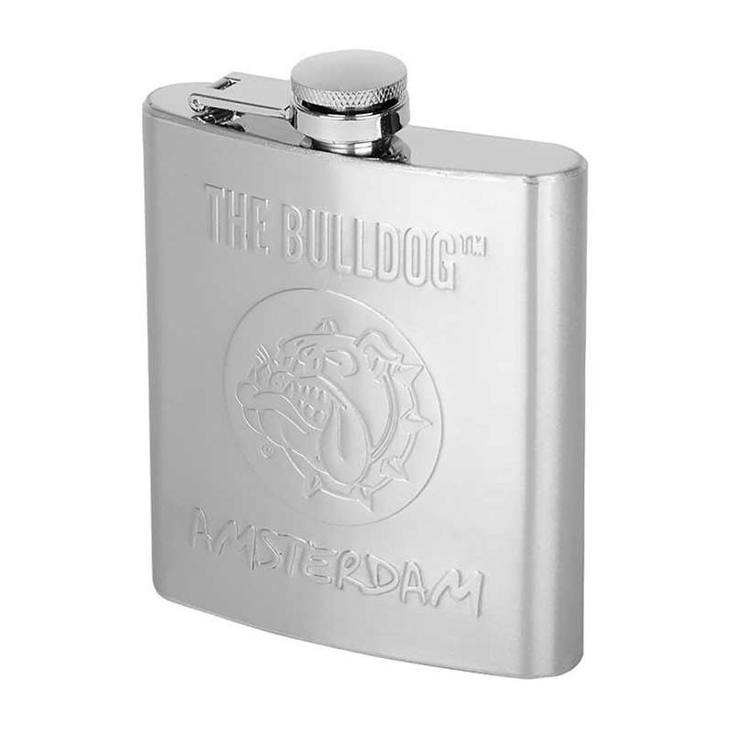 The Bulldog Amsterdam - Metal Flask mit Gravur - 60z