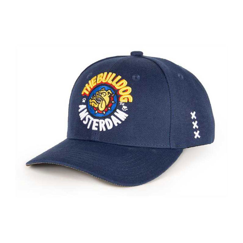 The Bulldog Amsterdam - Casquette Baseball brodée - Marine