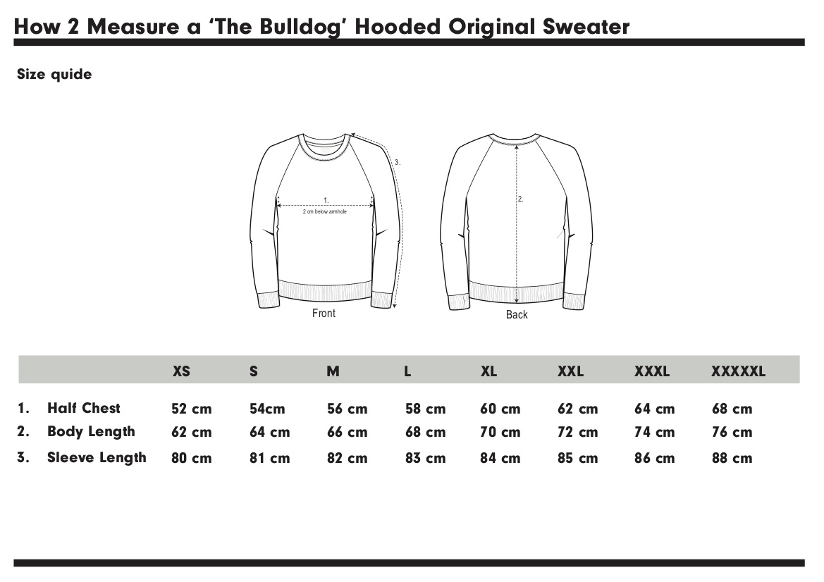 The Bulldog Amsterdam - Hoody original baby blue - XS