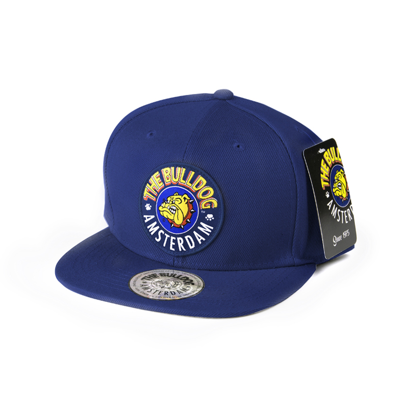 The Bulldog Amsterdam - Casquette Snapback patch - Original - Bleu