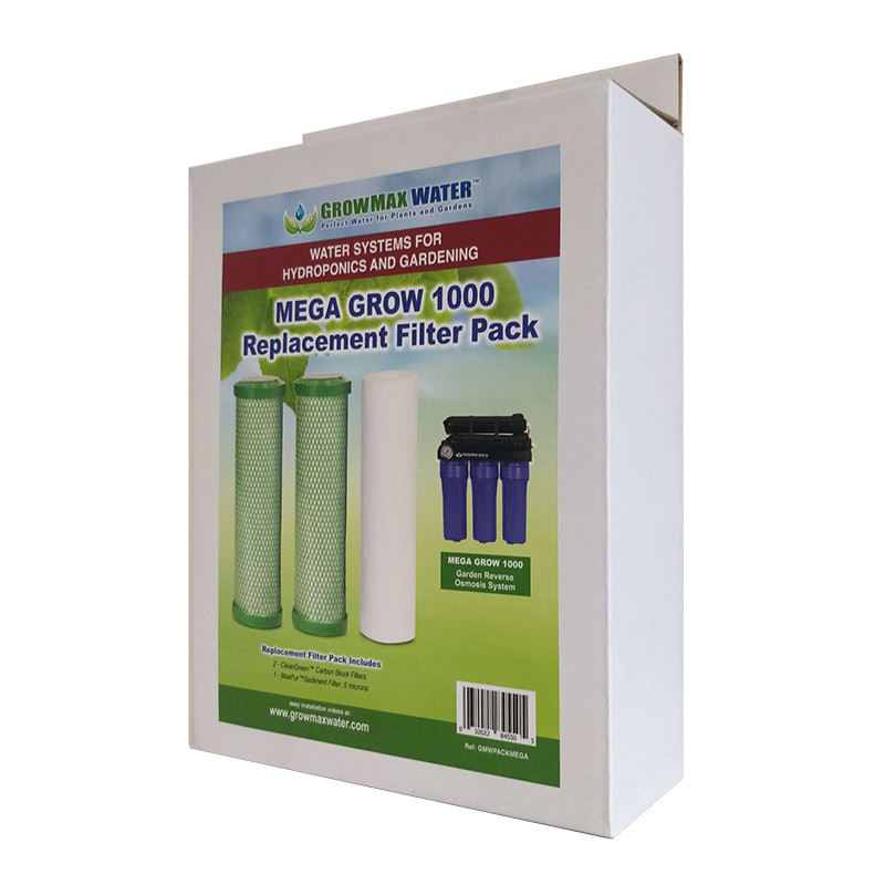 GrowMax Water - Pack Mega Grow 1000 - filtres de rechange