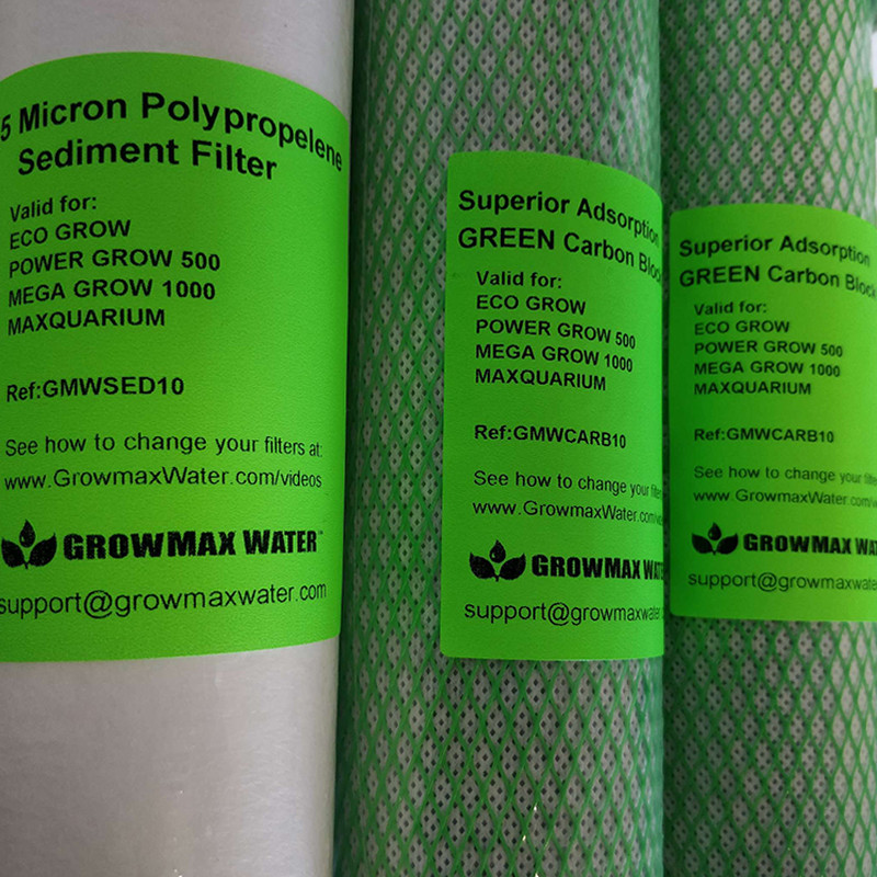 GrowMax Water - Pack Mega Grow 1000 - filtres de rechange