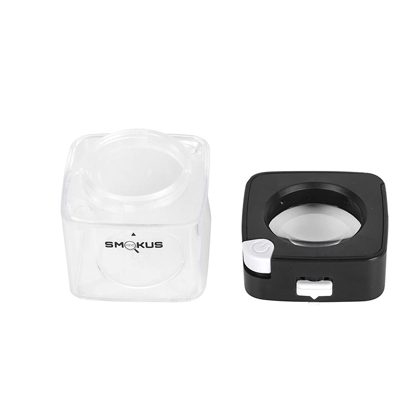 Smokus Focus - Comet infinity black - Luftdichter Topf mit Lupe