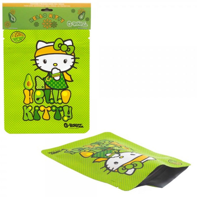 G-Rollz - Pochettes x8 stop-odeur - Hello Kitty Avocado - 100x125mm
