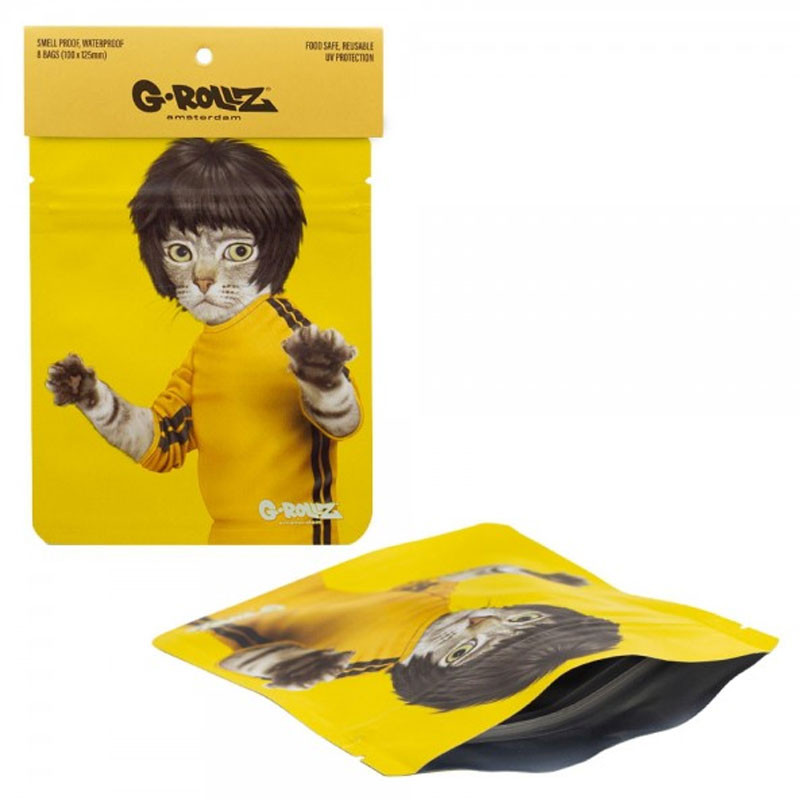 G-Rollz - Pochettes x8 stop-odeur - Kung Fu - 100x125mm