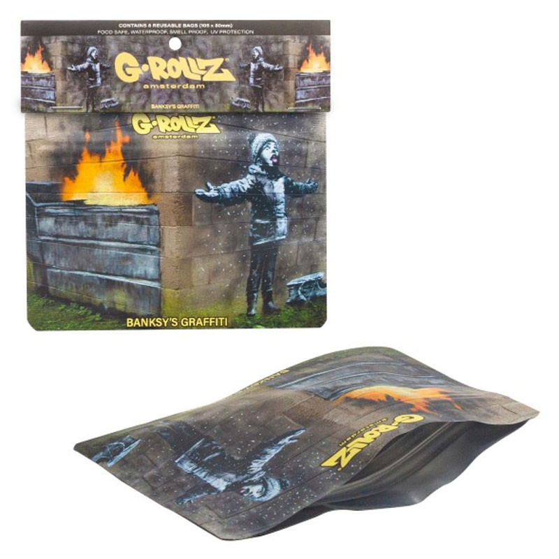 G-Rollz - Sacchetti antiodore x8 - Banksy's Snowflake Boy - 105x180 mm