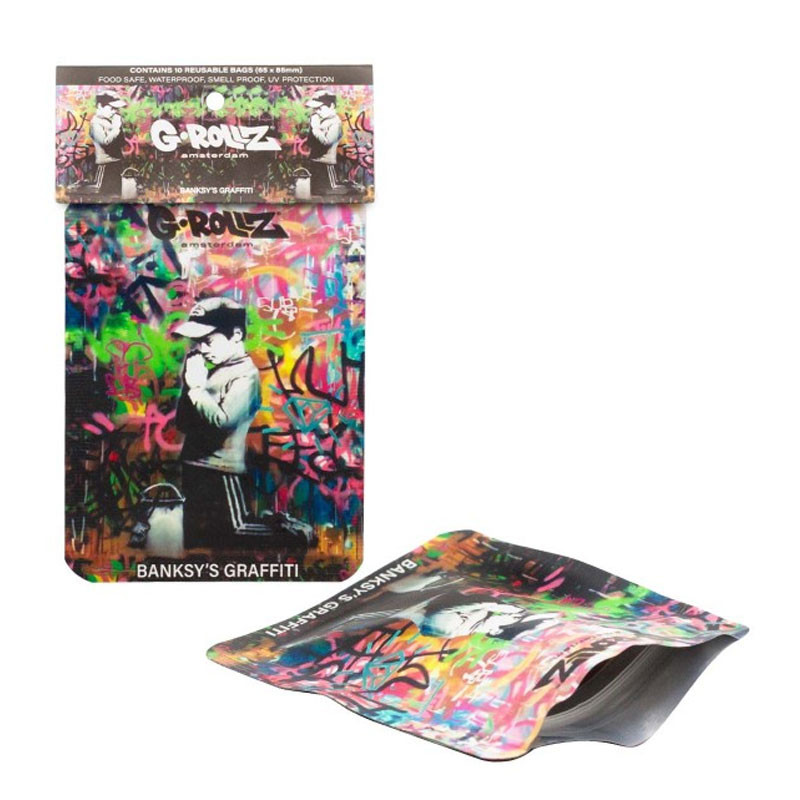 G-Rollz - Pochettes x10 stop-odeur - Church of Graffiti - 65x85mm