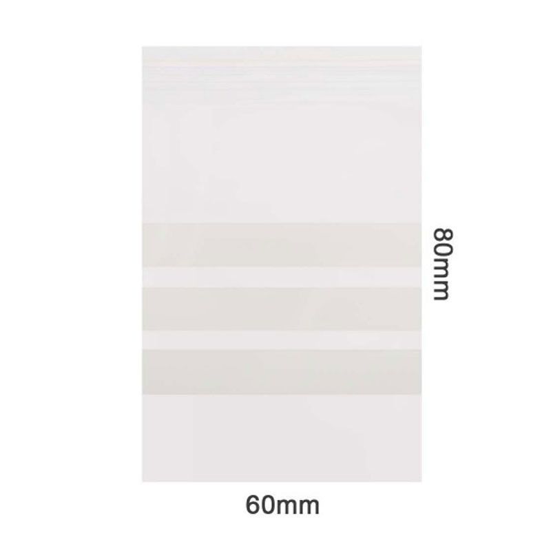 Sachets zippés Amsterdam - 10x10 stop-odeur 60x80mm 60 micron clair - 3 étiquettes