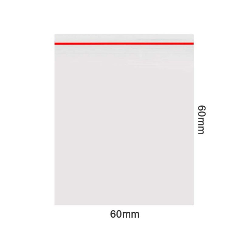 Sachets zippés Amsterdam - 10x10 stop-odeur 60x60mm 90 micron rouge