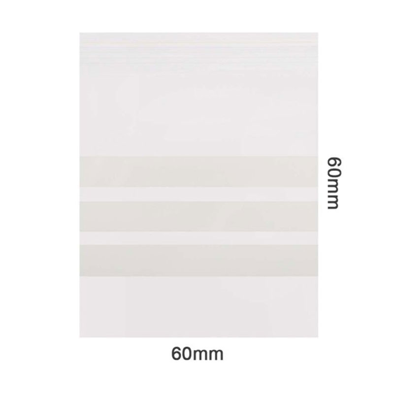 Sachets zippés Amsterdam - 10x10 stop-odeur 60x60mm 60 micron clair - 3 étiquettes