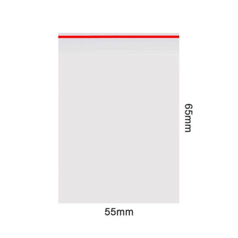 Sachets zippés Amsterdam - 10x10 stop-odeur 55x65mm 50 micron Rouge