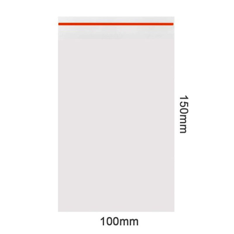 Sachets zippés Amsterdam - 10x10 stop-odeur 100x150mm 70 micron rouge
