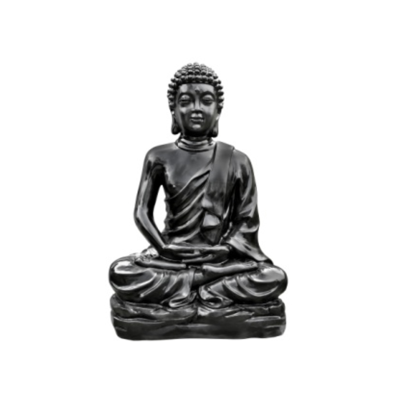 Hairie-Grandon - Bouddha Hindou GM ciré noir- à l'unité