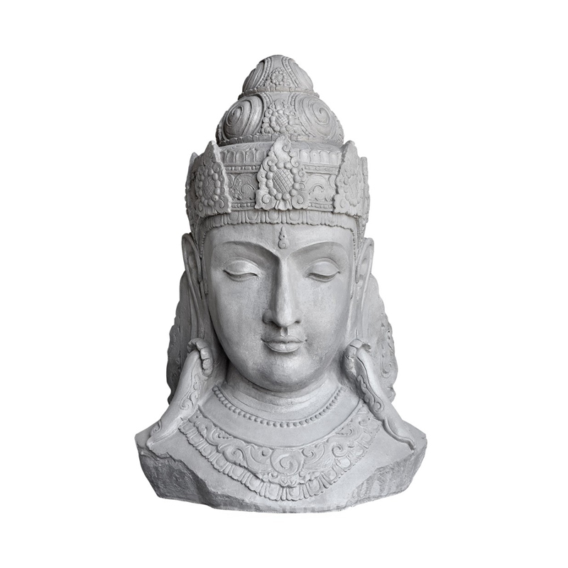 Hairie-Grandon - Buste de Shiva MM H 44 cm - Ton gris - ciré - à l'unité