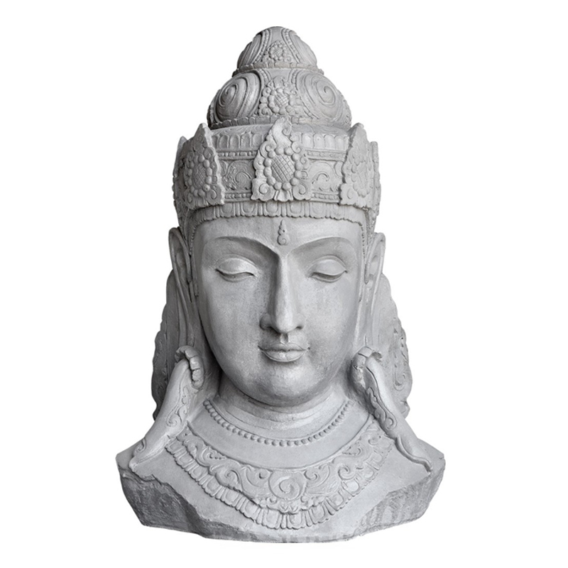 Hairie-Grandon - Buste de Shiva MM 82cm Ton ciré gris - à l'unité