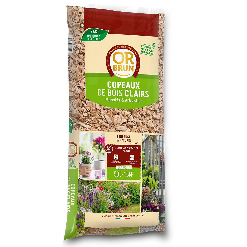 OR BRUN COPEAUX CLAIRS 50L