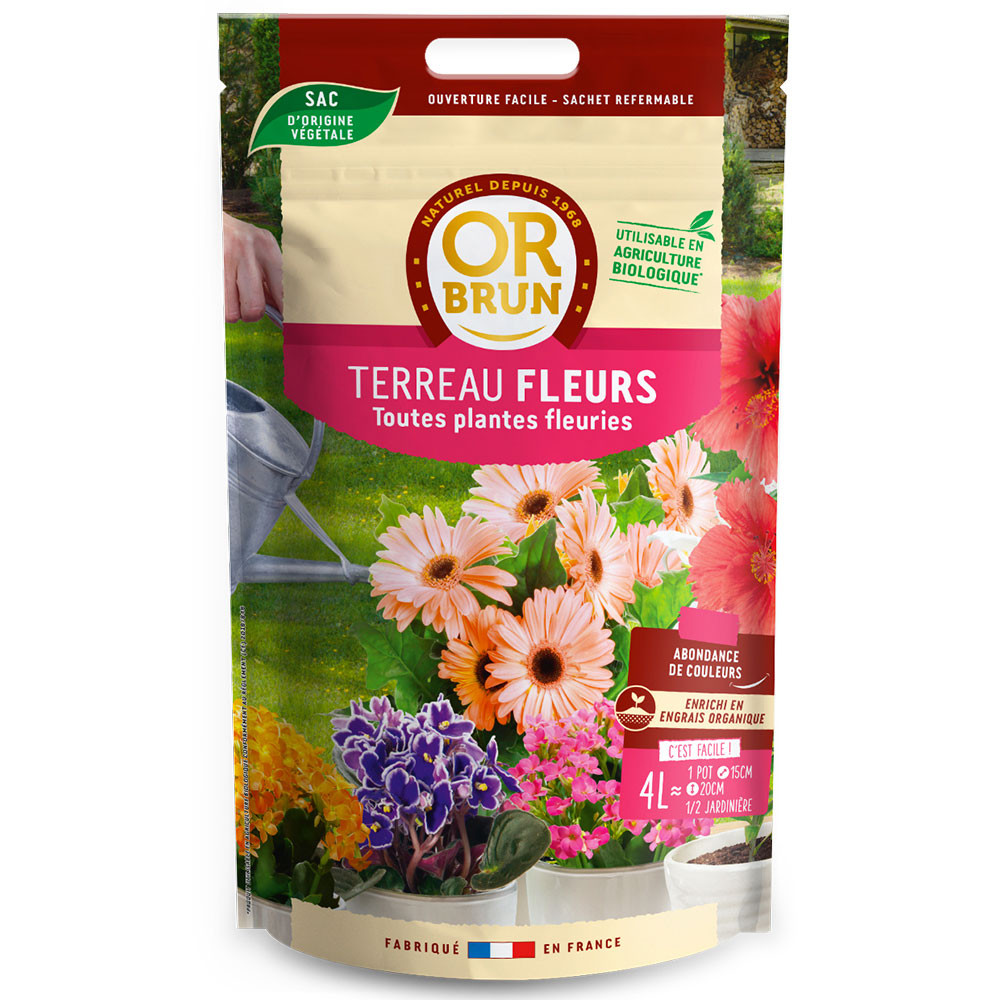 Or Brun - Bloemen - 4L - Grond