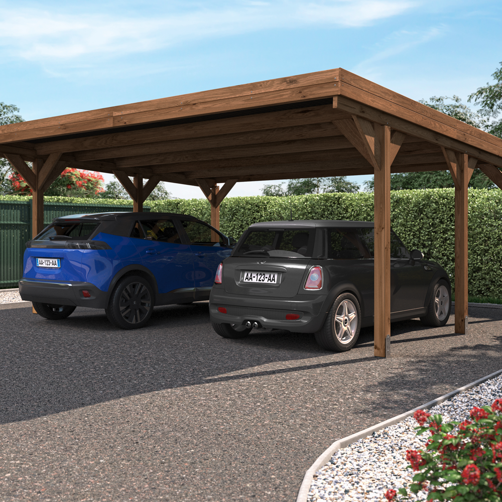 Forest Style - Posto auto coperto Doppio Victor