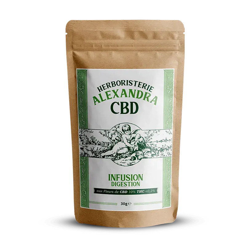 Herboristerie Alexandra - Thé au CBD - Bonne Digestion 30g