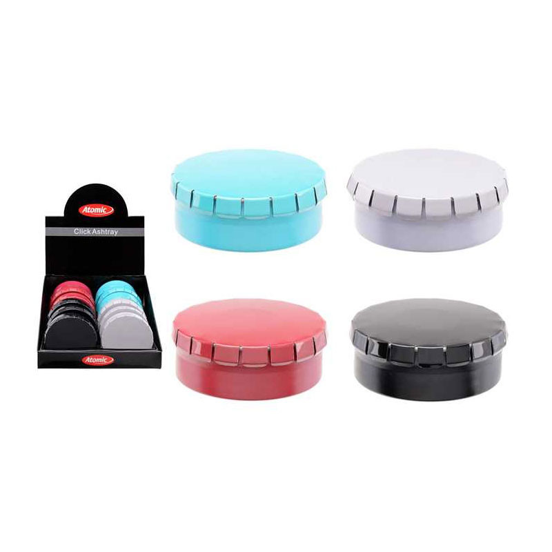 Atomic - Cendrier click de poche - Coloris aleatoire