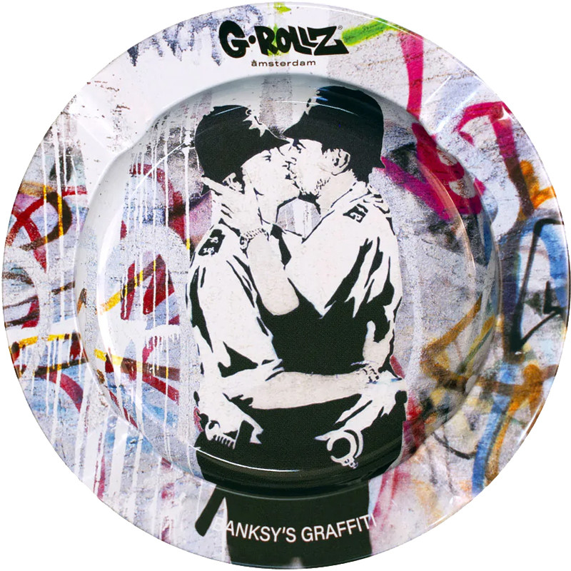 G-Rollz - Cendrier Banksy's Graffiti - Cop on Cop - 13.5cm
