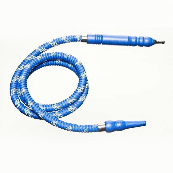 Canule 1,8m pour Chicha Longue Poignee Bois - Bleu