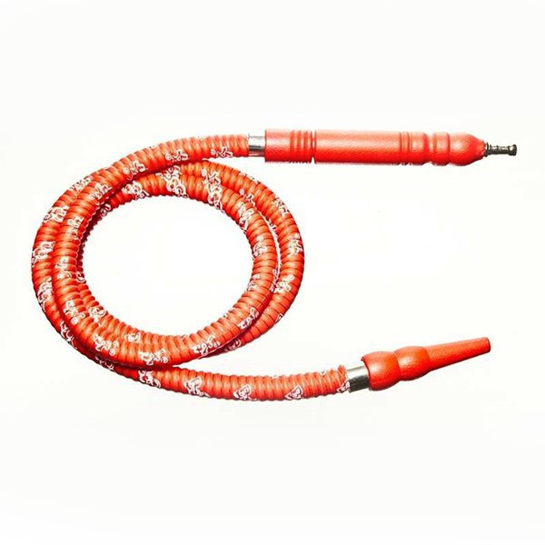 Canule 1,8m pour Chicha Longue Poignee Bois - Rouge