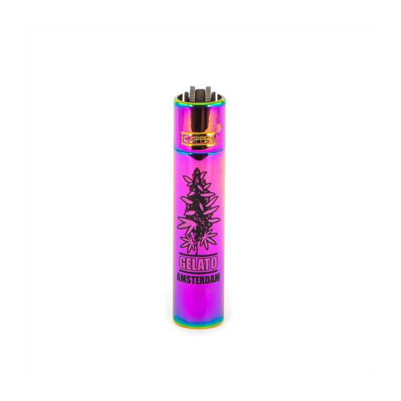 Refillable metal flint lighters - Rainbow Gelato - Clipper
