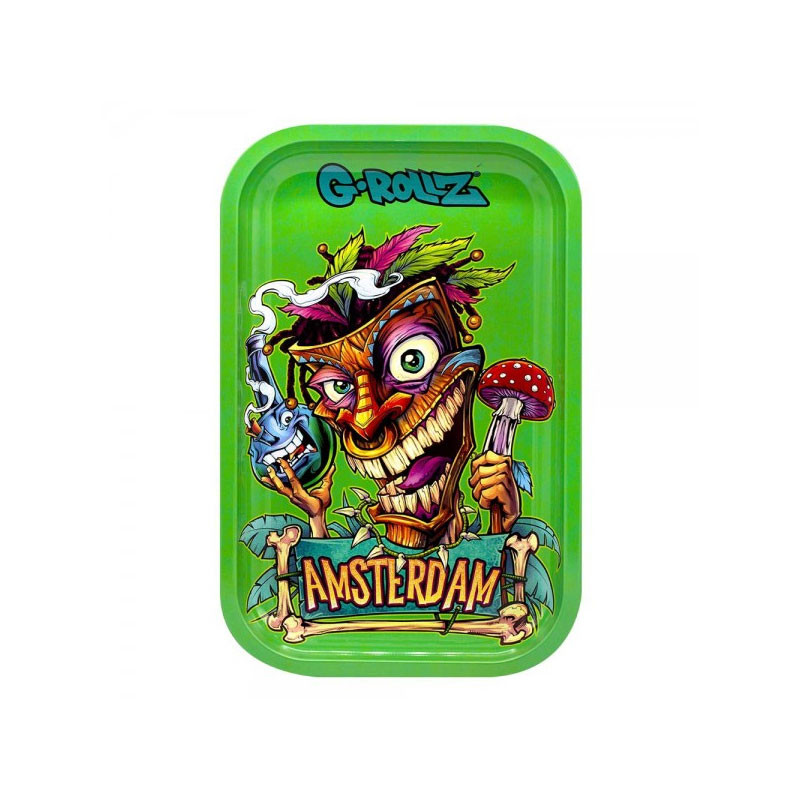 G-rollz - Plateau design métal - Médium - Tiki Amsterdam - 27,5x17,5cm