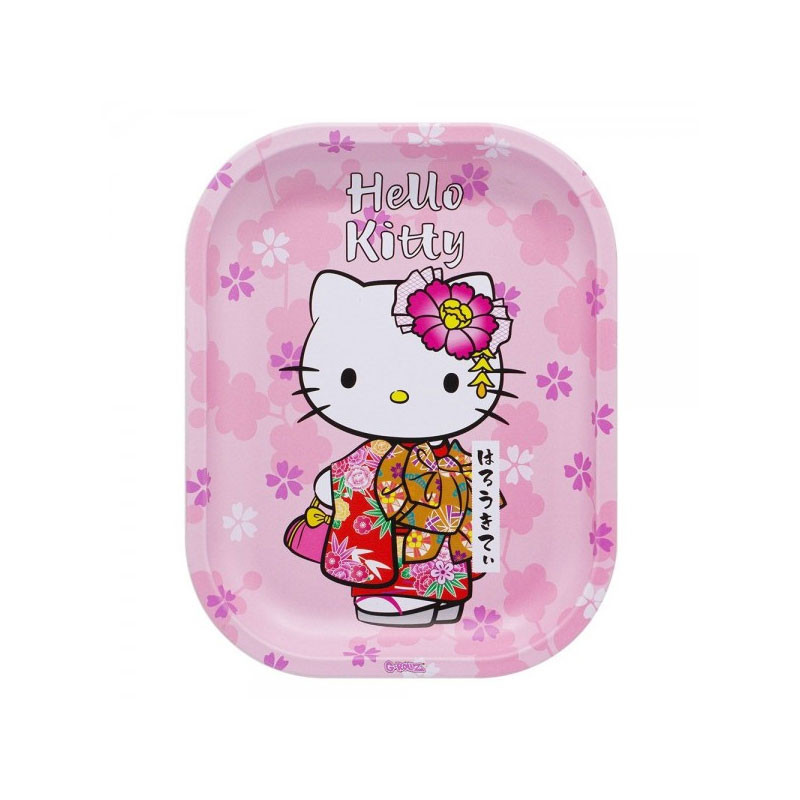 G-rollz - Plateau design métal - Small - Hello Kitty Kimono Pink - 14x18cm