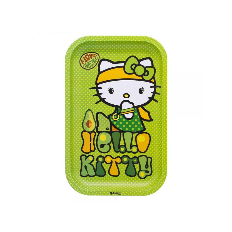 G-rollz - Plateau design métal - Médium - Hello Kitty Avocado - 27,5x17,5cm