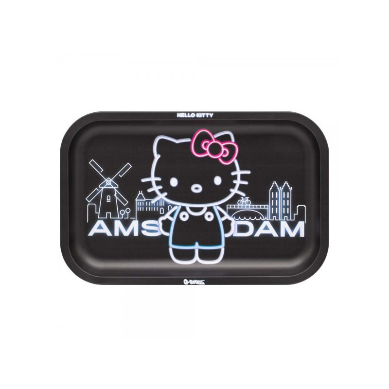 G-rollz - Vassoio di metallo di design - Medio - Hello Kitty Néon Amsterdam - 27,5 x 17,5 cm