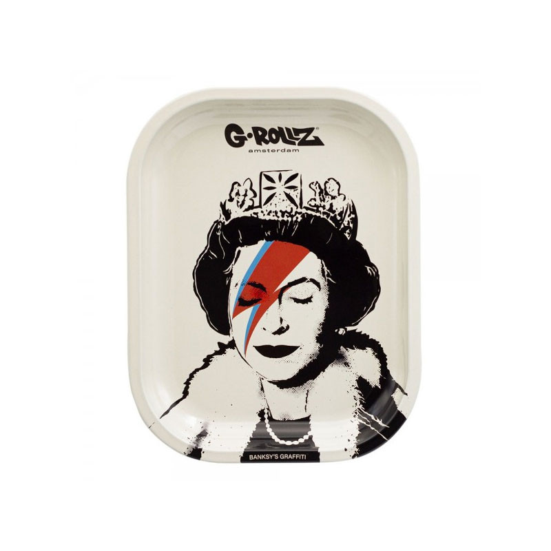 G-rollz - Plateau design métal - Small - Banksy's Lizzie Stardust - 14x18cm