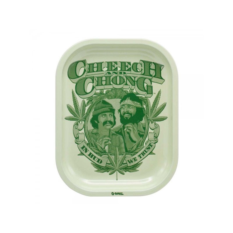 G-rollz - Plateau design métal - Small - Cheech et Chong Badge - 14x18cm
