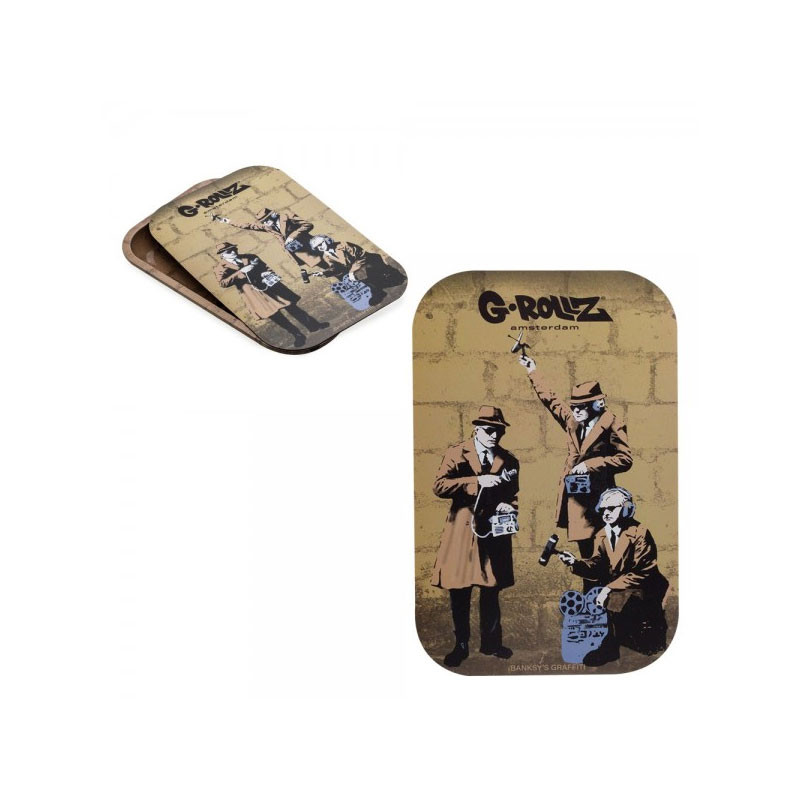 G-rollz - Couvercle design métal - Banksy's Graf Spy Booth - 27,5x17,5cm