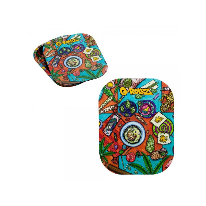 G-rollz - Designer metal lid - Amsterdam Picnic Checked - 18x14cm