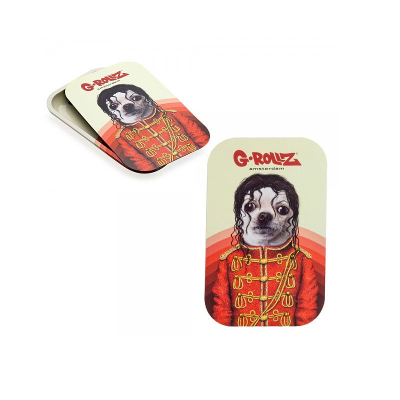 G-rollz - Metall-Design-Tablett + Magnetdeckel - Medium - Pop - 27,5x17,5cm